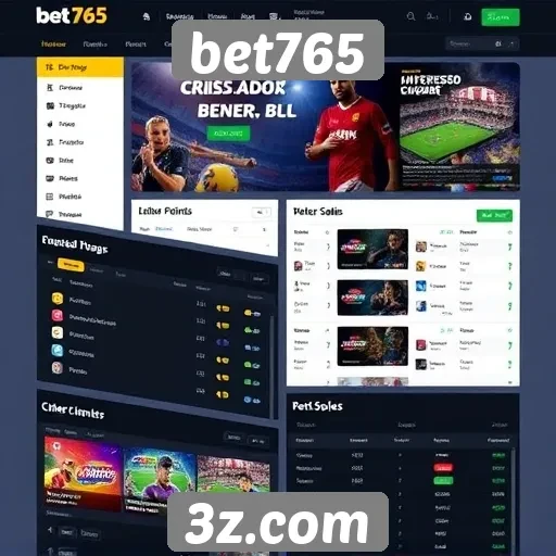 Análise da interface do usuário do site bet765